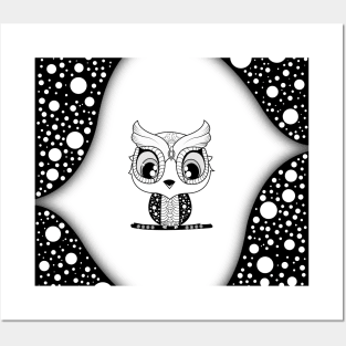 Cute little owl Posters and Art